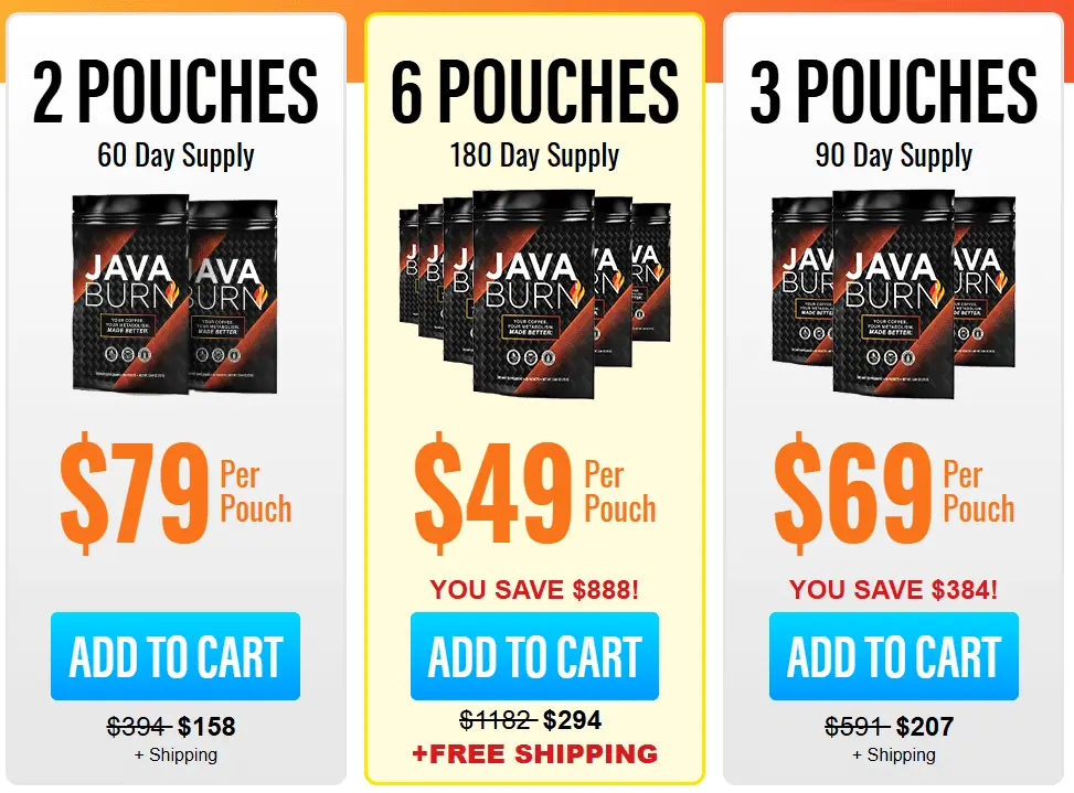 java burn price